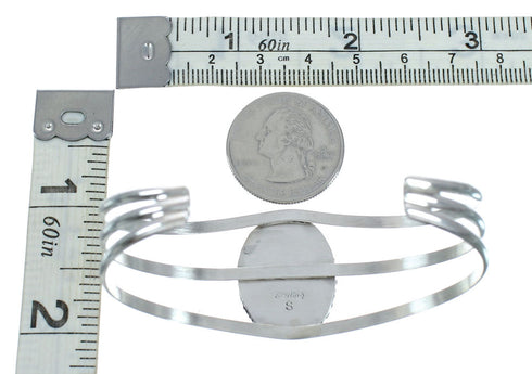 Navajo Turquoise Silver Native American Cuff Bracelet XS10053